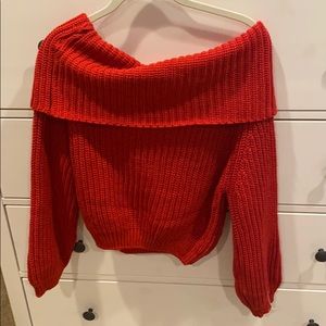 Lulus off the shoulder sweater